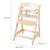 ROBA Chaise Haute Évolutive Sit Up Flex - Utilisable Jusqu'à la Chaise d'Adolescent - Bois Naturel BEIGE 3 - vertbaudet enfant 