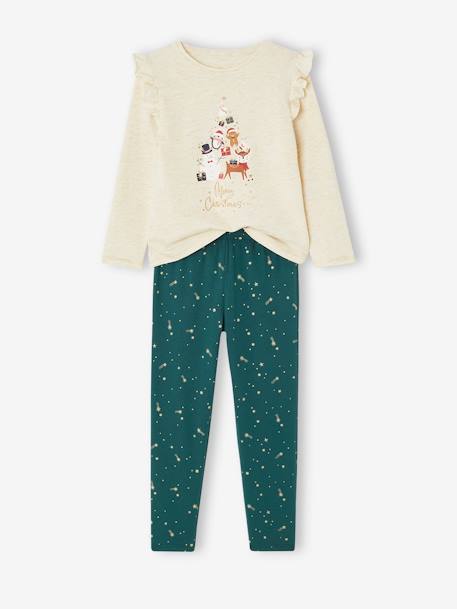 Coffret Noël pyjama + chaussettes vert 6 - vertbaudet enfant 