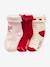 Coffret de Noël 3 paires de chaussettes bébé fille rose poudré 3 - vertbaudet enfant 