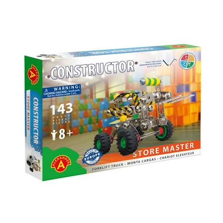 Alexander Toys - Constructor Store Master - Chariot élévateur GRIS 1 - vertbaudet enfant 