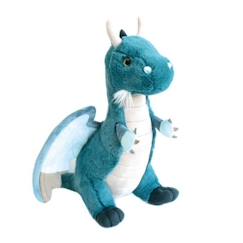 Jouet-Peluche Dragon Emeraude 40 cm - Histoire d'Ours - Peluche - Bleu - Mixte - Enfant