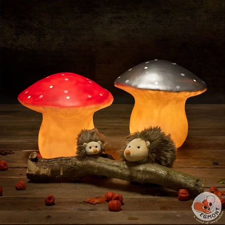 Lampe à poser / Veilleuse LED Grand Champignon Rouge H30cm - EGMONT TOYS - Enfant - Mixte - Plastique - Rouge ROUGE 4 - vertbaudet enfant 