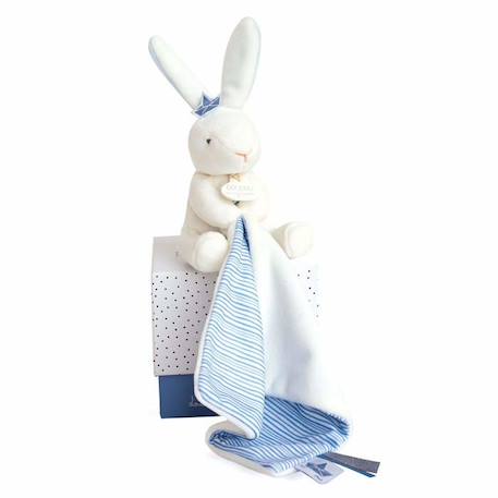 Doudou Lapin Bleu Matelot - Doudou et Compagnie - Poudre de Perlidoudou BLEU 2 - vertbaudet enfant 