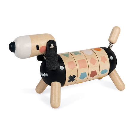 Jouet en bois Janod - Chien des Formes et Couleurs Sweet Cocoon - Dès 2 ans NOIR 4 - vertbaudet enfant 