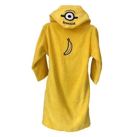 Peignoir enfant à capuche - MINION - Les Minions - Jaune - 100% coton bouclette JAUNE 3 - vertbaudet enfant 