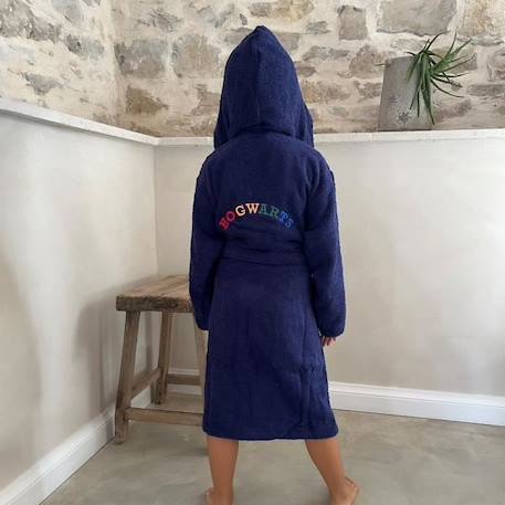 Peignoir enfant 100% coton, HARRY POTTER BLASON BLEU 2 - vertbaudet enfant 