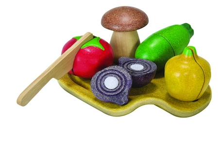 Assortiment de Légumes en Bois PLAN TOYS - Mixte - A partir de 18 mois ROUGE 2 - vertbaudet enfant 