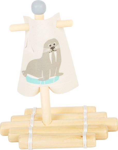 Small foot company - Jouet aquatique Radeau avec morse - LEGLER BEIGE 2 - vertbaudet enfant 