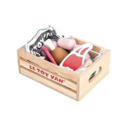 Jouet-Jeux d'imitation-Cagette de viandes en bois - Le Toy Van - Le panier de viandes