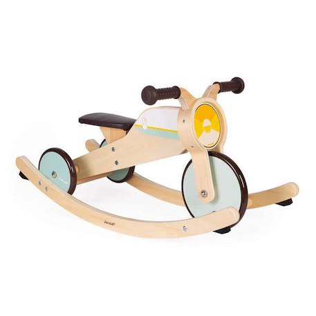 Tricycle à Bascule Evolutive - JANOD - Dès 12 mois - Bois - Mixte MARRON 1 - vertbaudet enfant 