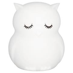 Linge de maison et décoration-Veilleuse Hibou - ULYSSE - Grande - Silicone - 3 modes - 8 couleurs