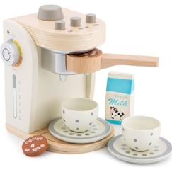 Jouet-Jouet - NEW CLASSIC TOYS - Ensemble machine à café - Blanc - Bois - 3 ans et plus