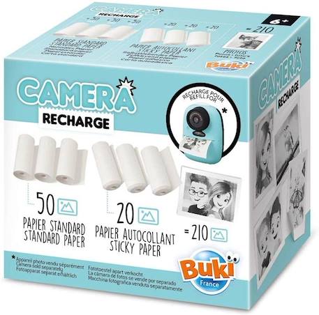 Recharges 6 rouleaux appareil photo imprimante BLANC 2 - vertbaudet enfant 