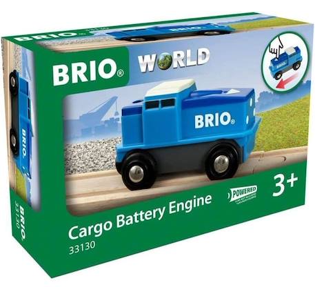 Brio - Locomotive de fret bleue à pile - RAVENSBURGER VERT 3 - vertbaudet enfant 