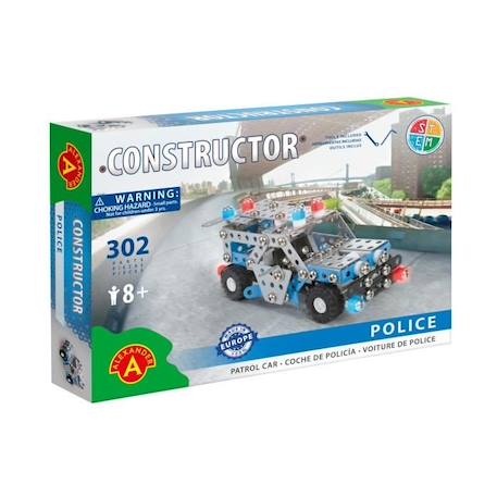 Alexander Toys - Constructor Police Patrol - Voiture de Police GRIS 1 - vertbaudet enfant 