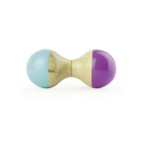 Vilac - Hochet du Jura turquoise et violet VIOLET 2 - vertbaudet enfant 