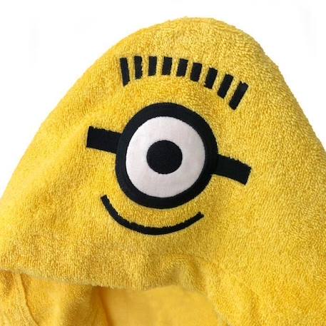 Peignoir enfant à capuche - MINION - Les Minions - Jaune - 100% coton bouclette JAUNE 4 - vertbaudet enfant 