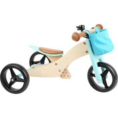 Jouet-Jeux de plein air-Tricycles, draisiennes et trottinettes-Tricycles-Draisienne-Tricycle 2 en 1 Turquoise