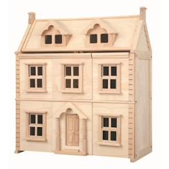 Jouet-Maison victorienne - PLAN TOYS - PT7124 - JOUET EN BOIS - 3 étages - Fenêtres coulissantes