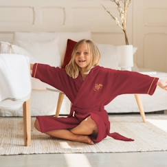 Linge de maison et décoration-Linge de bain-Peignoir-Peignoir enfant à capuche brodé 100% coton, HARRY POTTER RED