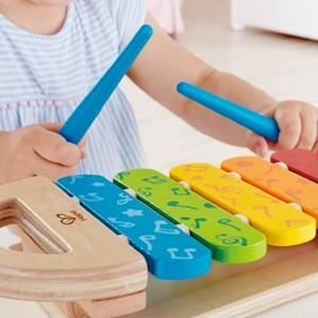 Jouet d'éveil musical en bois - HAPE - Xylophone arc-en-ciel - Extérieur - Mixte - A partir de 12 mois BEIGE 6 - vertbaudet enfant 