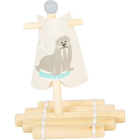 Small foot company - Jouet aquatique Radeau avec morse - LEGLER BEIGE 1 - vertbaudet enfant 