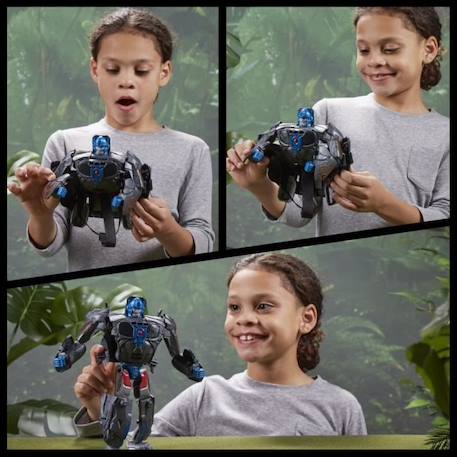 Masque convertible Optimus Primal 2 en 1 avec mode figurine de 22,5 cm, à partir de 6 ans, Transformers: Rise of the Beasts GRIS 4 - vertbaudet enfant 