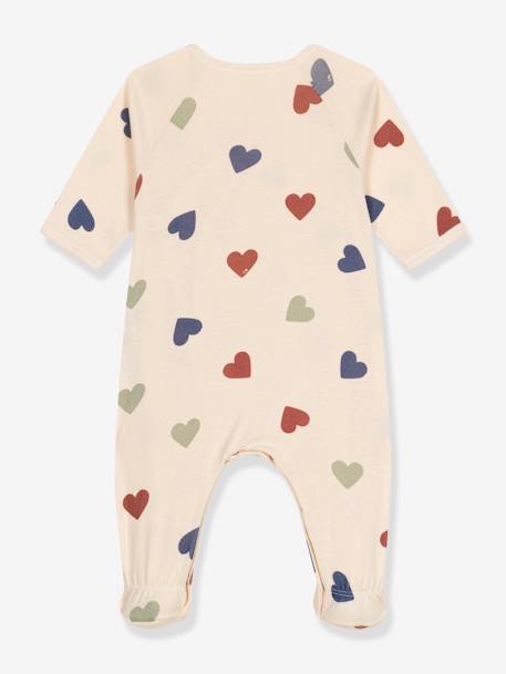 Pyjama cœur bébé en coton PETIT BATEAU beige 2 - vertbaudet enfant 