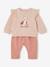 Ensemble bébé sweat et pantalon beige chiné+écru+rose 15 - vertbaudet enfant 