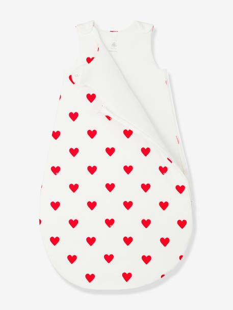 Gigoteuse à coeurs en coton Petit bateau blanc 2 - vertbaudet enfant 