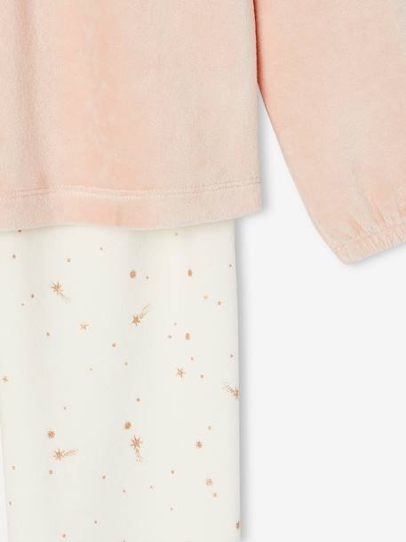 Pyjama de Noël en velours fille rose poudré 7 - vertbaudet enfant 