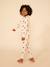 Pyjama en coton motif coeur PETIT BATEAU beige 5 - vertbaudet enfant 