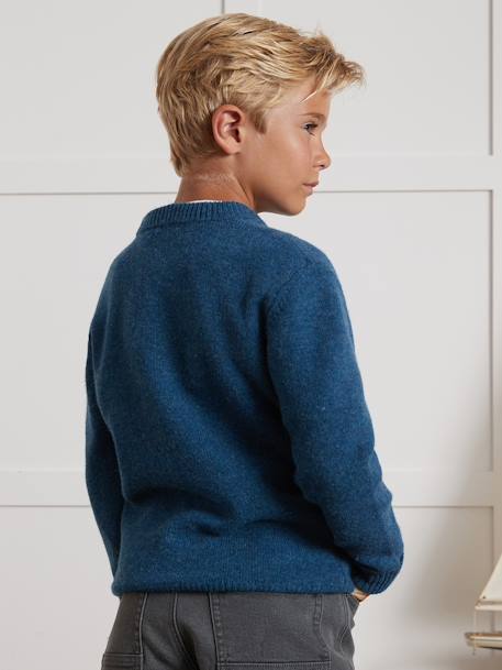 Pull Merinos CYRILLUS bleu 5 - vertbaudet enfant 