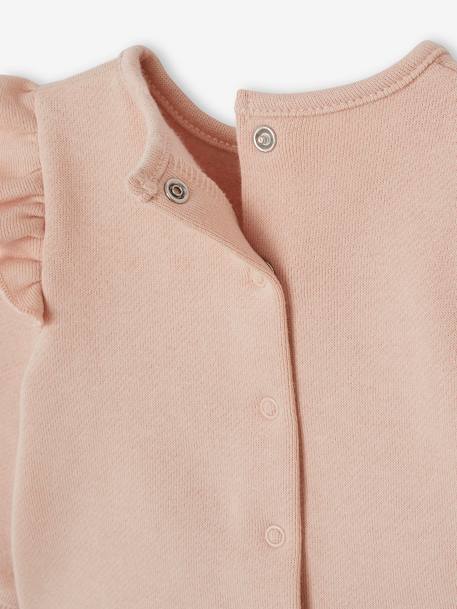 Ensemble bébé sweat et pantalon beige chiné+écru+rose 20 - vertbaudet enfant 