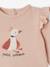 Ensemble bébé sweat et pantalon beige chiné+écru+rose 19 - vertbaudet enfant 