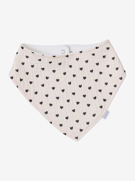 Lot de 3 bavoirs bandanas en gaze de coton / éponge Lovely Leo+rose grenier 3 - vertbaudet enfant 