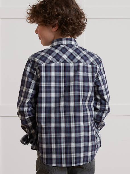 Chemise à carreaux garçon CYRILLUS bordeaux 4 - vertbaudet enfant 