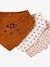 Lot de 3 bavoirs bandanas en gaze de coton / éponge Lovely Leo+rose grenier 5 - vertbaudet enfant 