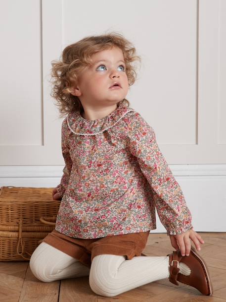 Blouse liberty CYRILLUS rose 4 - vertbaudet enfant 