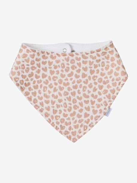 Lot de 3 bavoirs bandanas en gaze de coton / éponge Lovely Leo+rose grenier 2 - vertbaudet enfant 