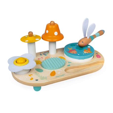 Table Musicale Pure JANOD - Jouet en Bois pour Bébé - Dès 12 Mois ORANGE 4 - vertbaudet enfant 