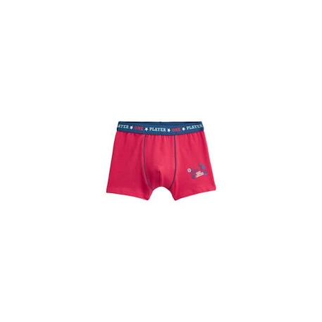 Boxers garçon - PETIT BEGUIN - Julien - Rouge - Lot de 2 - Coton élasthanne ROUGE 2 - vertbaudet enfant 