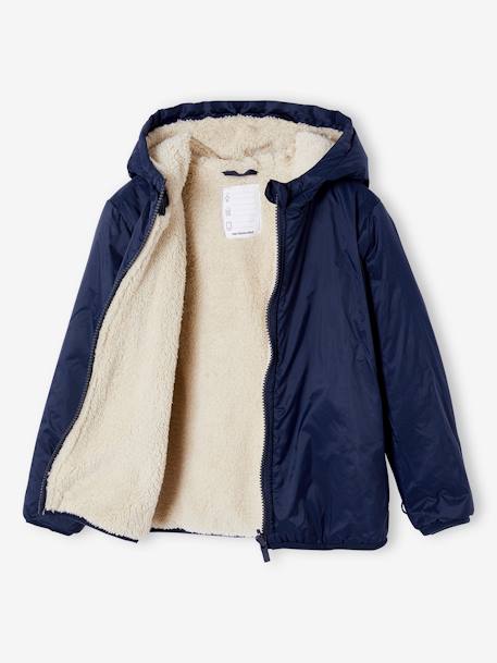 Parka 3 en 1 garçon avec blouson amovible bleu électrique+bleu grisé+kaki+Marine grisé+noix de pécan 12 - vertbaudet enfant 