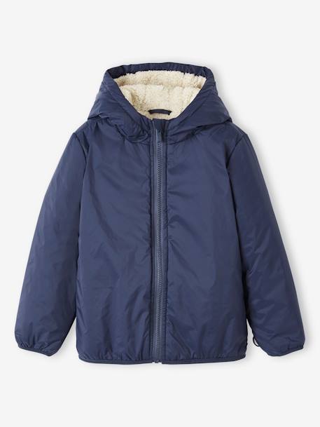 Parka 3 en 1 garçon avec blouson amovible bleu électrique+bleu grisé+kaki+Marine grisé+noix de pécan 10 - vertbaudet enfant 