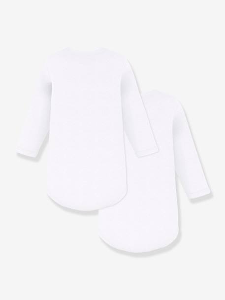 Lot de 2 bodies manches longues PETIT BATEAU blanc 3 - vertbaudet enfant 