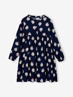 -Robe motif all over ouverture boutonnée devant