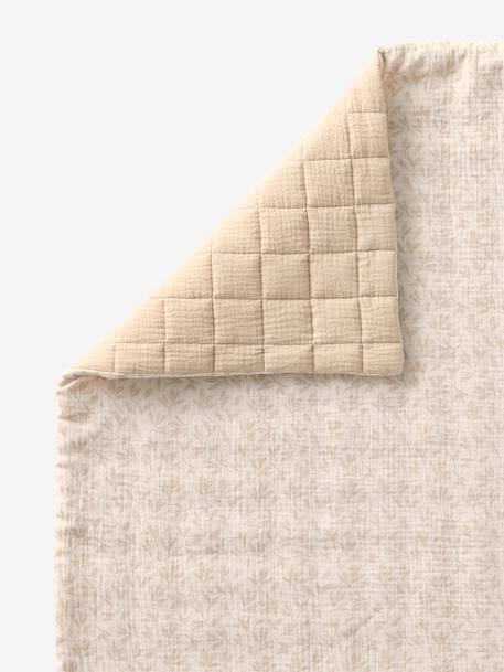 Couverture / Fond de parc bébé en gaze de coton HYGGE beige imprimé 8 - vertbaudet enfant 