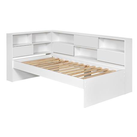 Lit 90x190 cm Play Blanc - AKITEN RETAIL BLANC 2 - vertbaudet enfant 