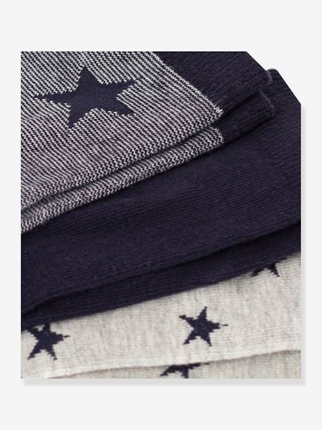 Lot de 3 paires de chaussettes garçon PETIT BATEAU gris chiné 2 - vertbaudet enfant 