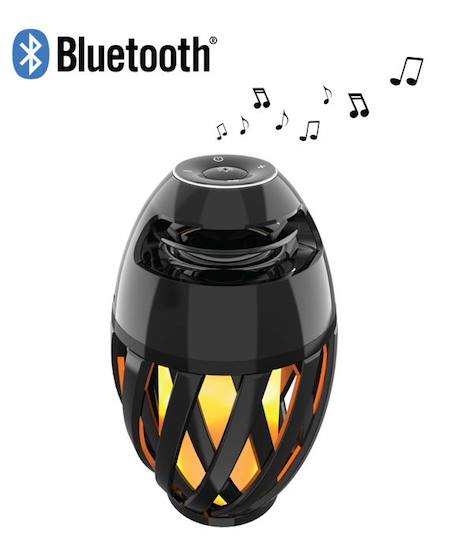 Enceinte Bluetooth® Design Flamme Technologie LED NOIR 1 - vertbaudet enfant 